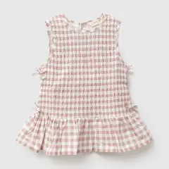 COLLOKY - Blusa Niña Algodón Rosa Viejo