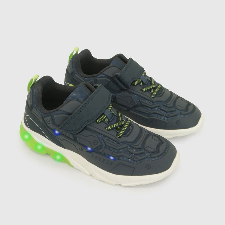 Zapatilla con Luces Niño Azul