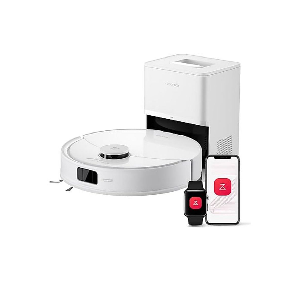JONR - Roborock Q10 VF+ Robot aspiradora y trapeador con autovaciado, succión de 10000 Pa Blanco