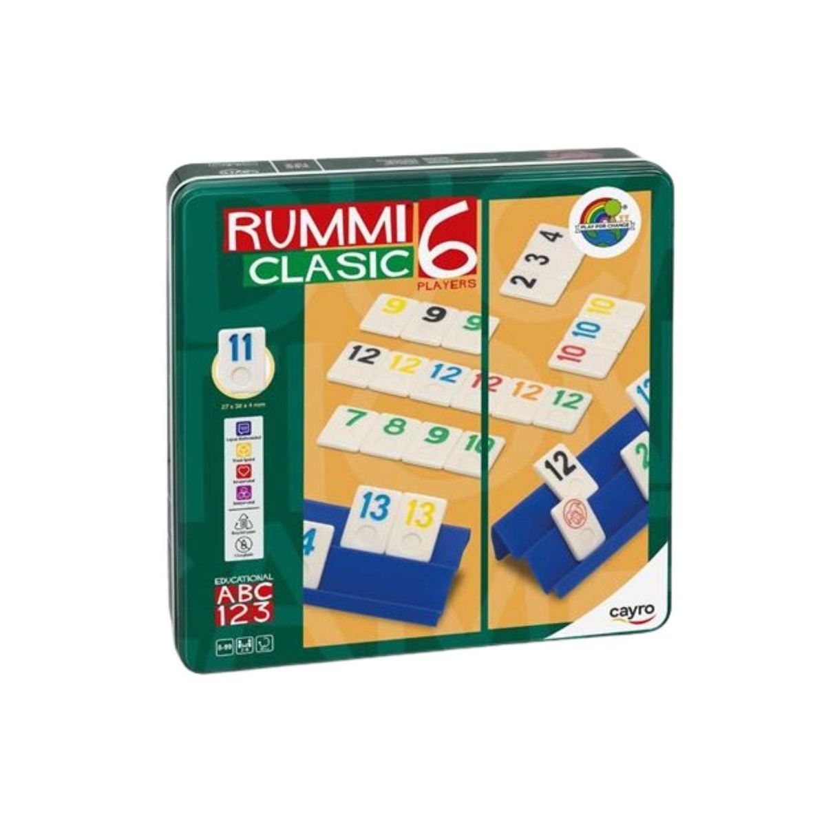 CAYRO - Rummi Classic Metal Box 6 jugadores