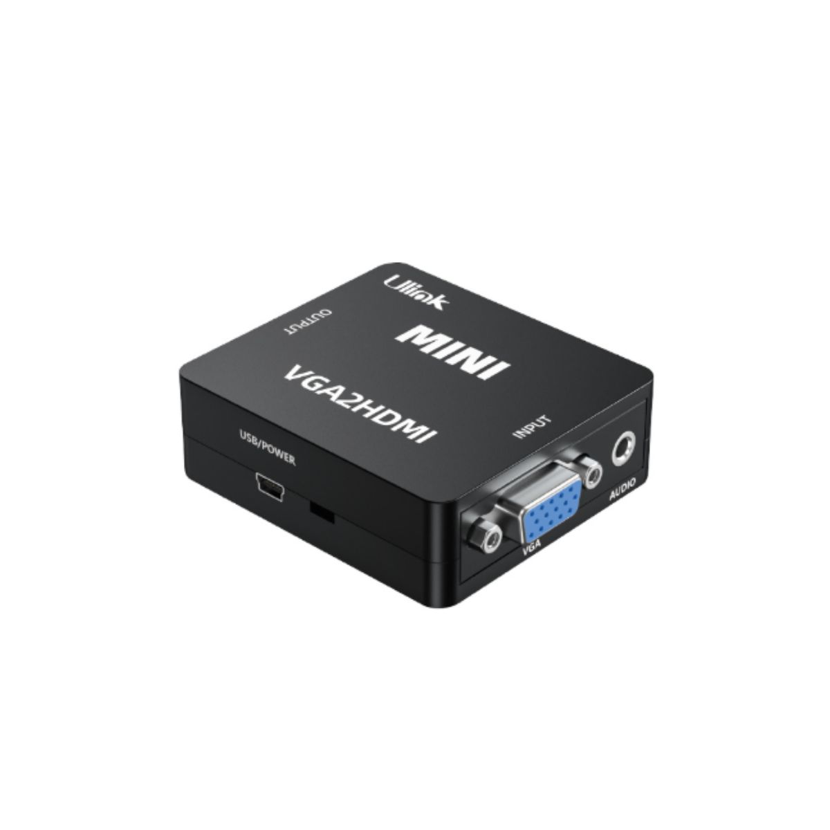 ULINK - Adaptador Conversor VGA a HDMI Con Audio Jack 3.5mm Ulink