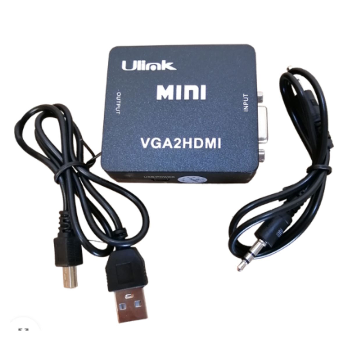 ULINK - Adaptador Conversor VGA a HDMI Con Audio Jack 3.5mm Ulink