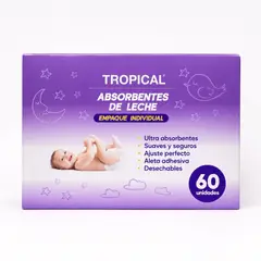 GENERICO - Protectores Mamarios Algodón Tropical 60 unidades - Adhesivos Desechables