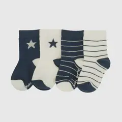 COLLOKY - Calcetín Deportivo Niño Algodón Azul