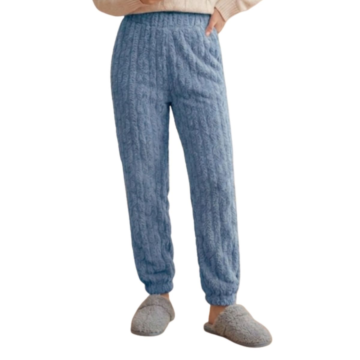 LIKE SHOP - Pantalón Polar Mujer Térmico Grueso Invierno Suave Premium 1085