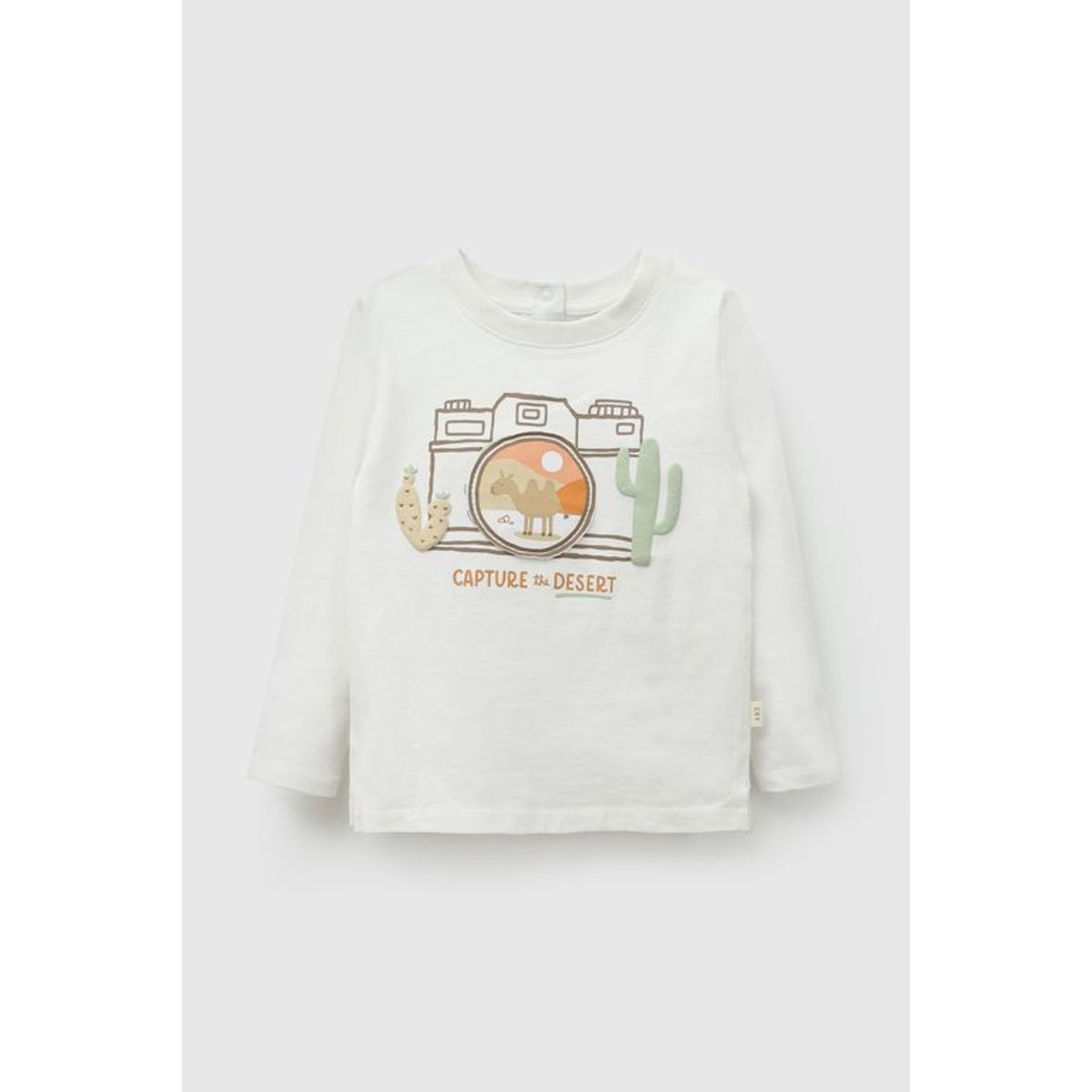 COLLOKY - Polera "Capture The Desert" Blanco Niño 6-9M a 4-5A