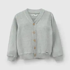 COLLOKY - Chaleco Niño Botones Gris