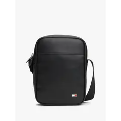 TOMMY HILFIGER - Bolso Cruzado Reporter Acanalado Negro