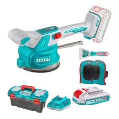 TOTAL - Ventosa Vibradora Inalámbrica 130mm + Batería 2ah + Cargador