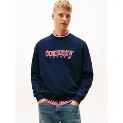 TOMMY HILFIGER - Polerón Con Logo De Los 90S Azul Tommy Jeans