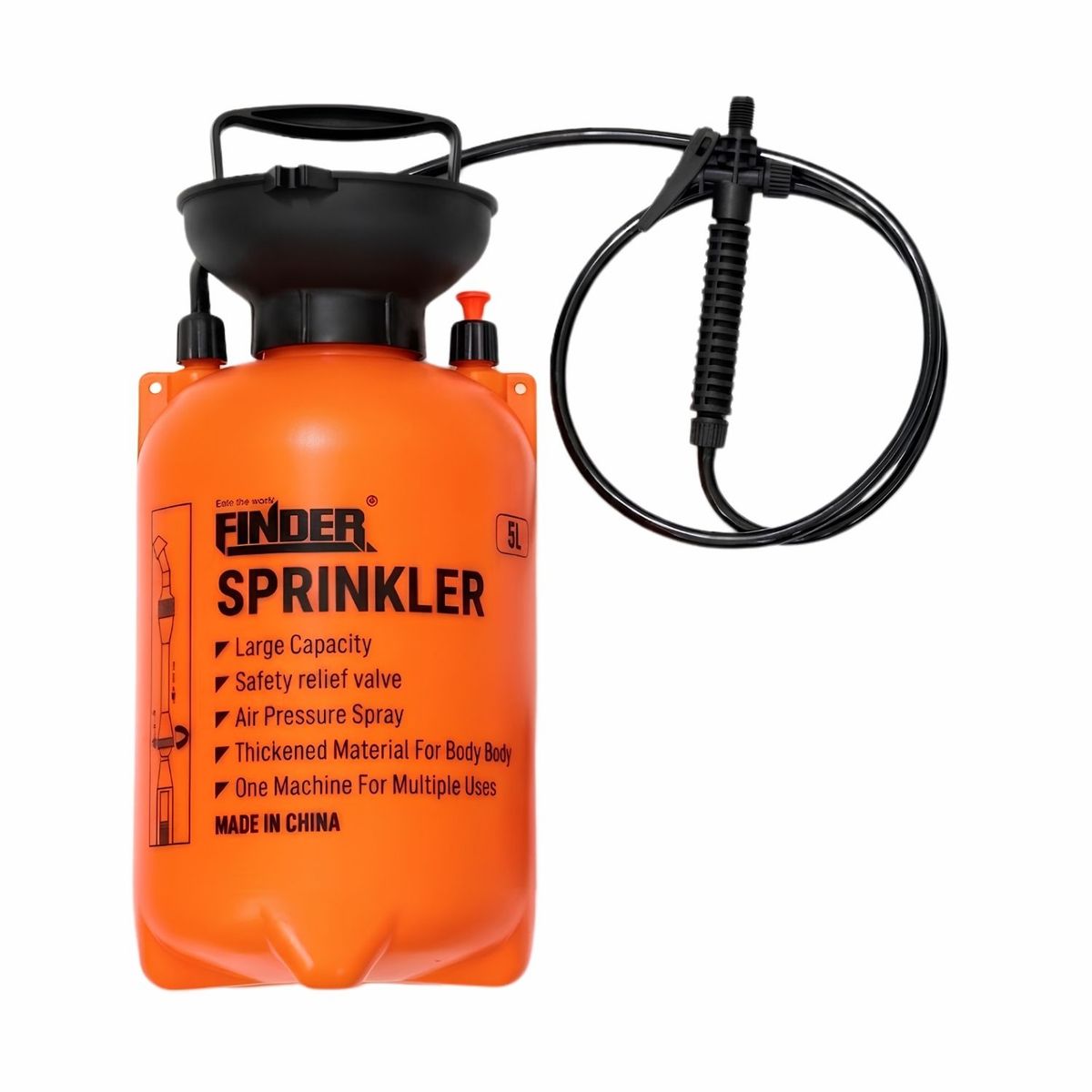 FINDER - Fumigador Pulverizador Manual 5L Finder - Alta Resistencia