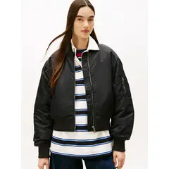 TOMMY HILFIGER - Chaqueta Bomber Essential Negro Tommy Jeans