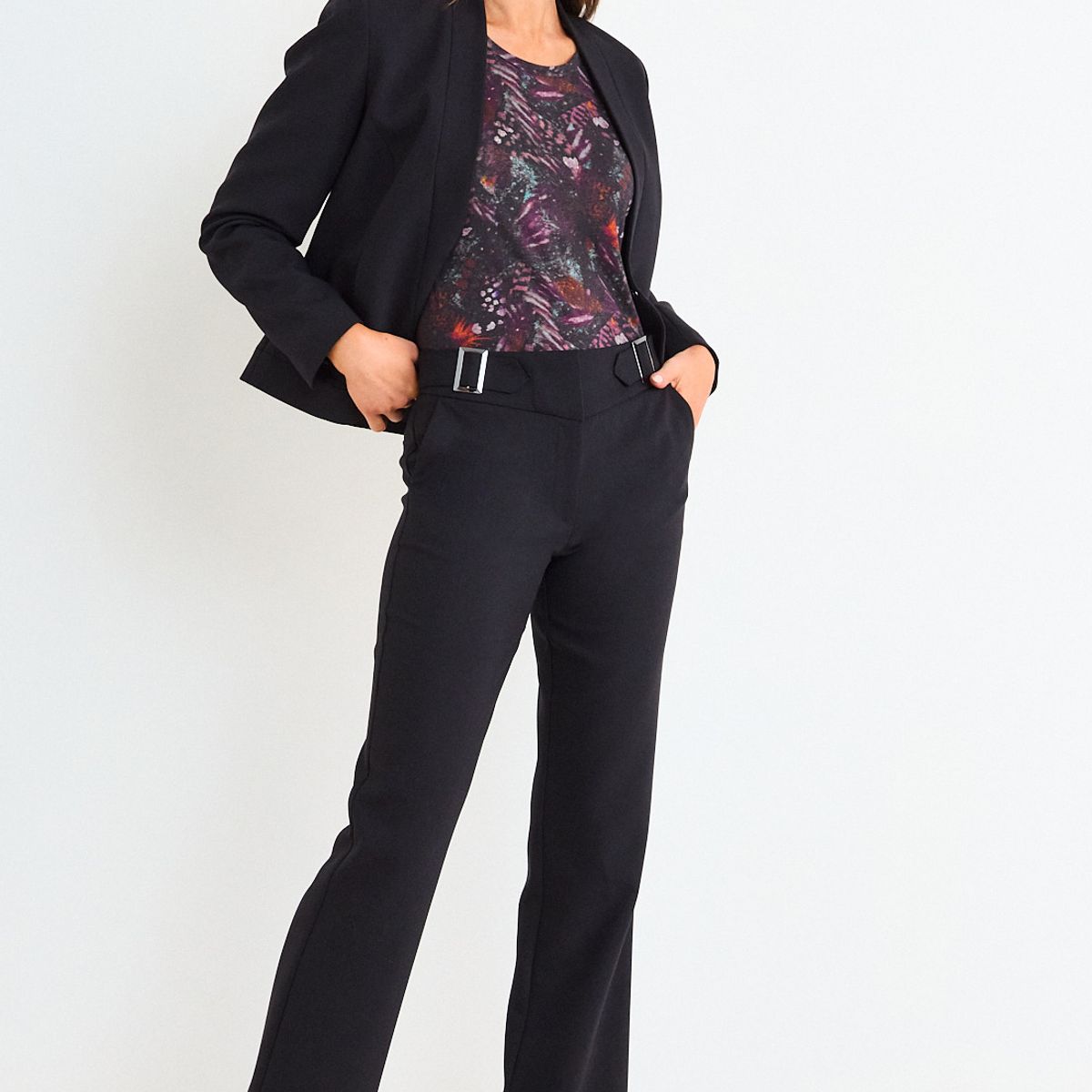 ASH - Pantalon Liso Mujer Negro Ash