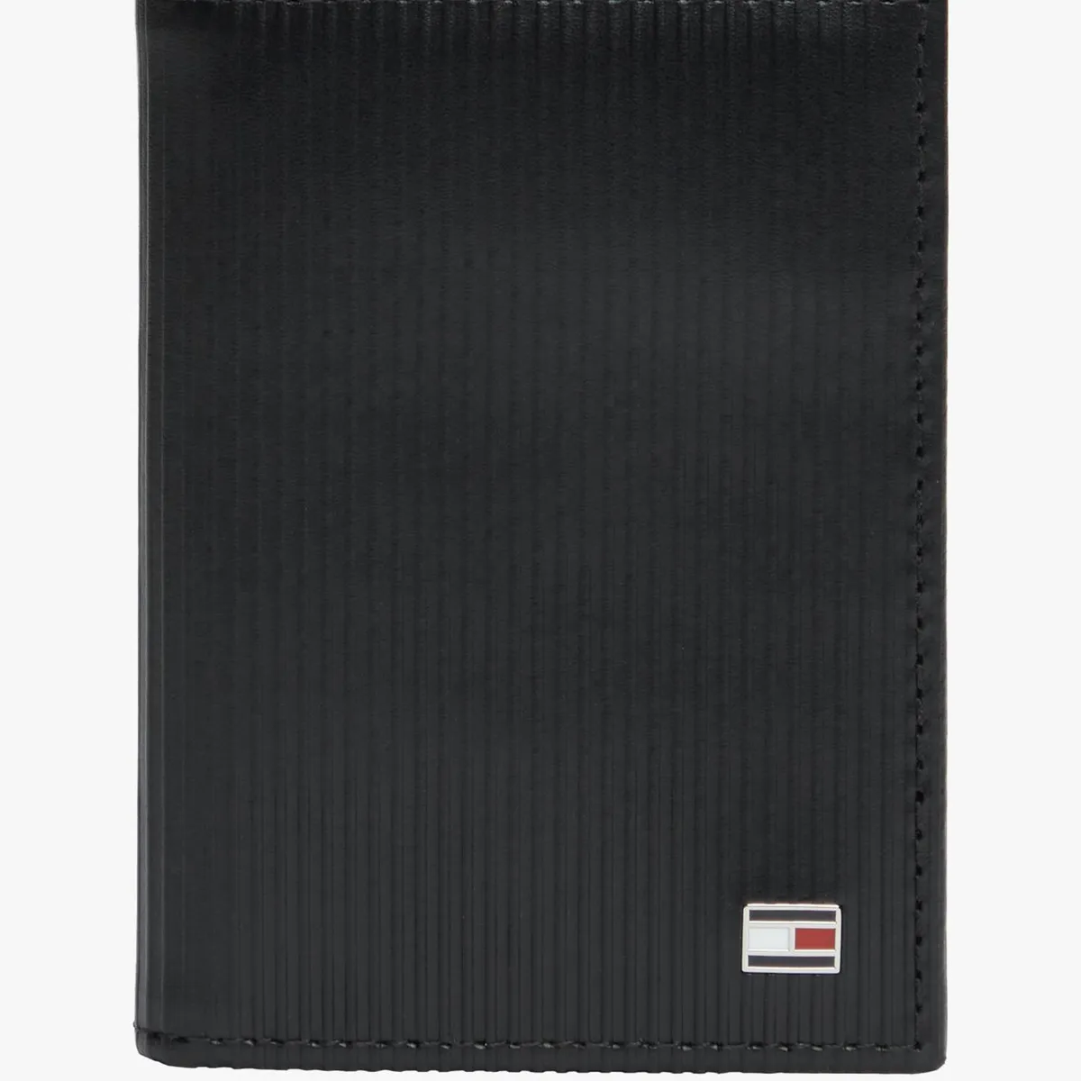 TOMMY HILFIGER - Billetera De Cuero Con Logo Negro Tommy Hilfiger