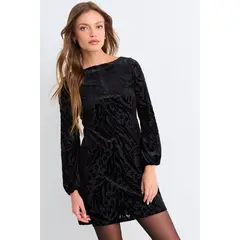 IO - Vestido Liso Mujer Negro