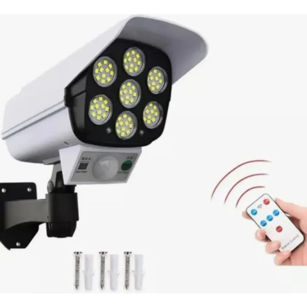 GENERICO - Foco Solar Led con Sensor de Movimiento Tipo Cámara