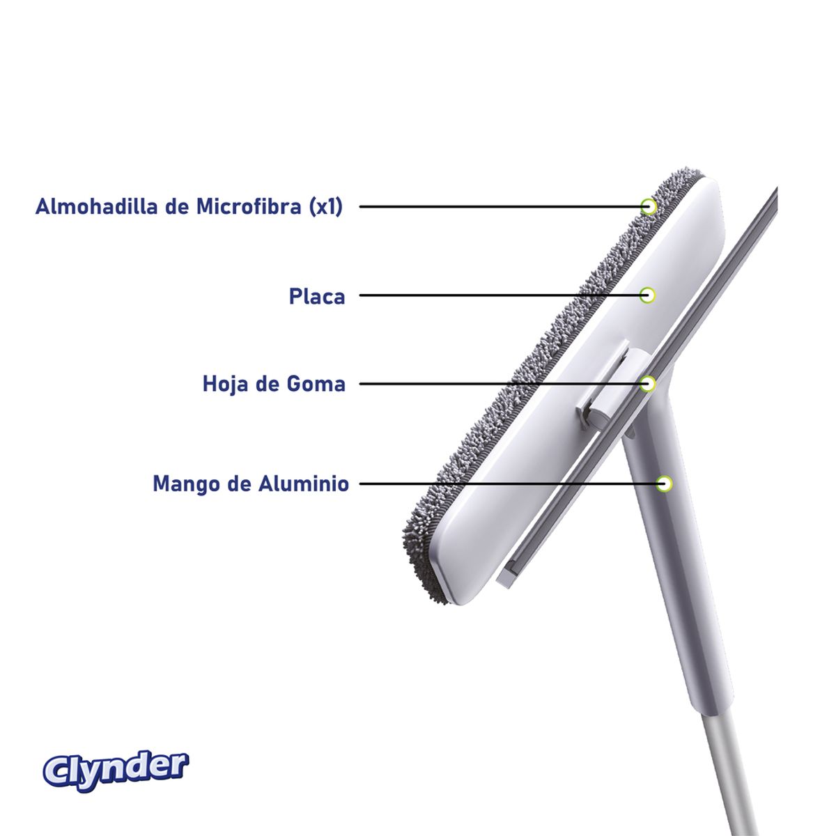 CLYNDER - Limpia Vidrios de Largo Alcance Limpieza 140 cm Clynder Kiosclub