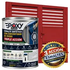 EPOXY - ESMALTE SINTETICO - CONVERTIDOR OXIDO - 1-32 GALÓN - ROJO SEÑALES