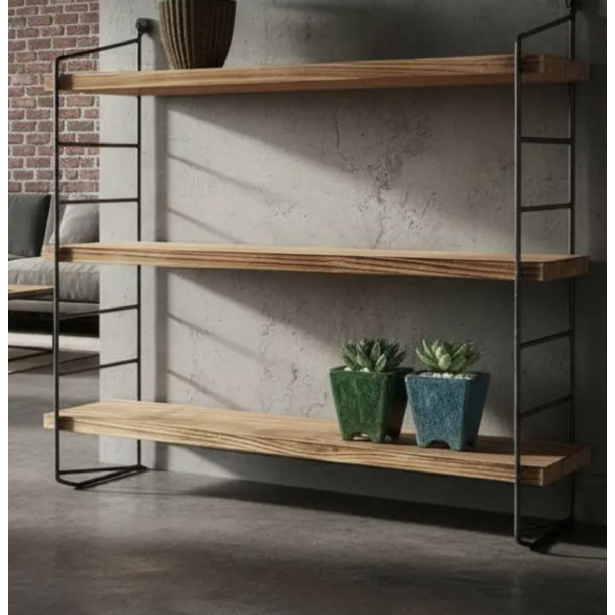 IDEEHOUSE - Estante De Pared De Madera Flotante Color Marrón