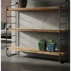 IDEEHOUSE - Estante De Pared De Madera Flotante Color Marrón
