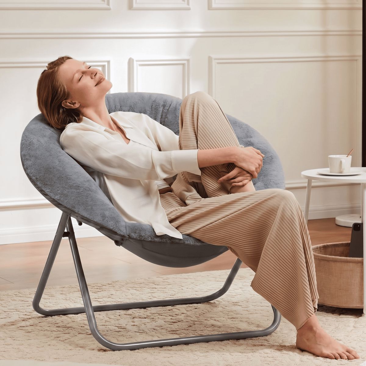 GENERICO - Silla Plegable Premium Moon Comodidad Acolchada Ultra Suave