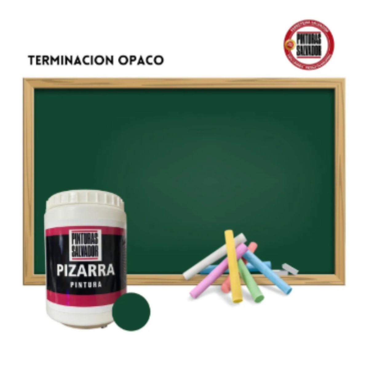 GENERICO - PINTURA ACRÍLICA PIZARRA VERDE 1LT