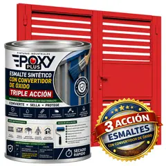 EPOXY - ESMALTE SINTETICO - CONVERTIDOR OXIDO - 1-32 GALÓN - ROJO TRÁFICO