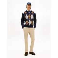 TOMMY HILFIGER - Pantalón Chino Denton Straight Fit Beige