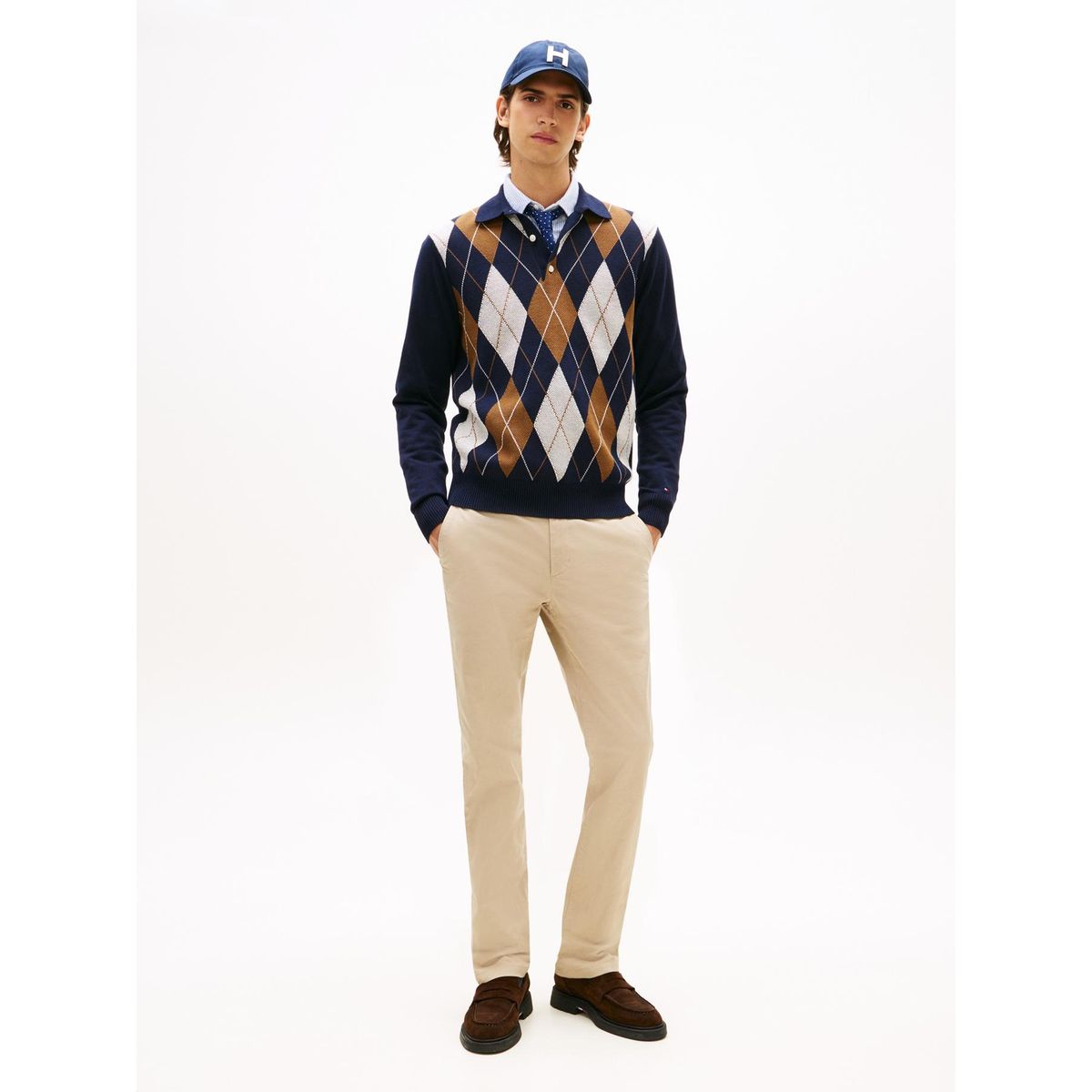 TOMMY HILFIGER - Pantalón Chino Denton Straight Fit Beige Tommy Hilfiger