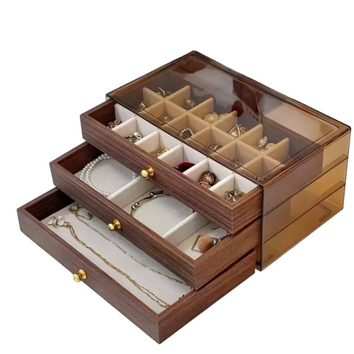 GENERICO - Elegante Joyero Estuche Joyería Caja Organizador
