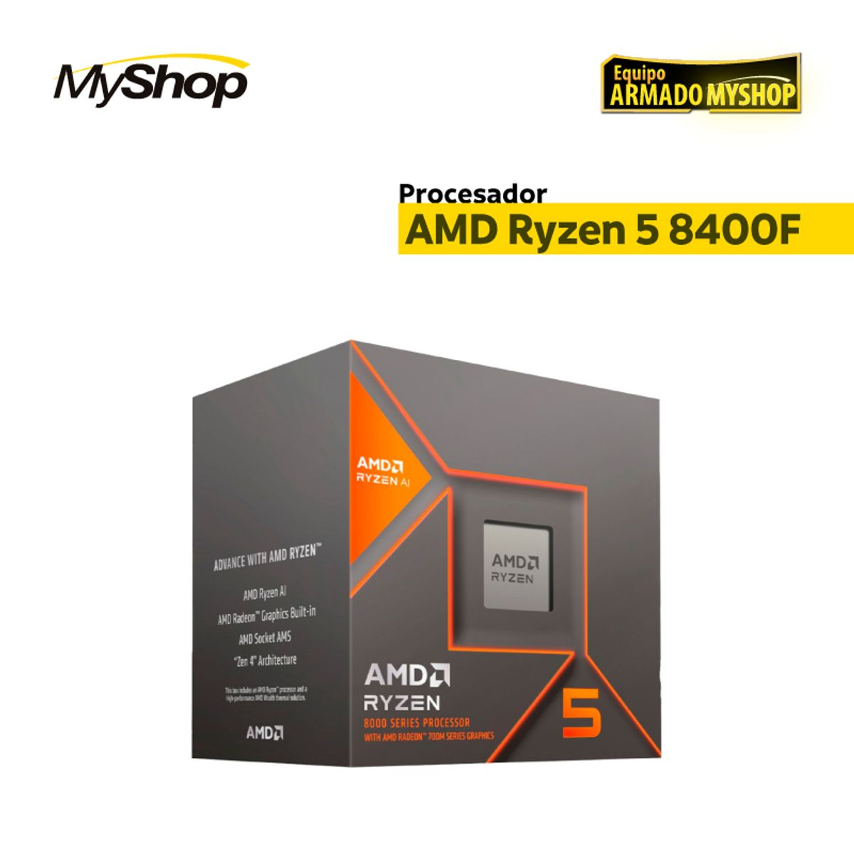 GENERICO - PC GAMER GOLD - AMD Ryzen 5 8400F -  MSI B840M Gaming WiFi