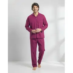 MONA - Pijama Popelina camisero con botones