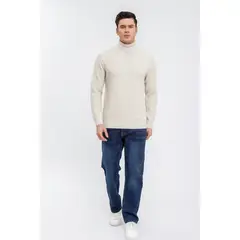 LIKE SHOP - Sweater Tejido Hombre Cuello Subido Beatle Diseños Texturizado 7206