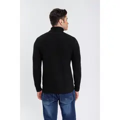 LIKE SHOP - Sweater Tejido Hombre Cuello Subido Beatle Diseños Texturizado 7206