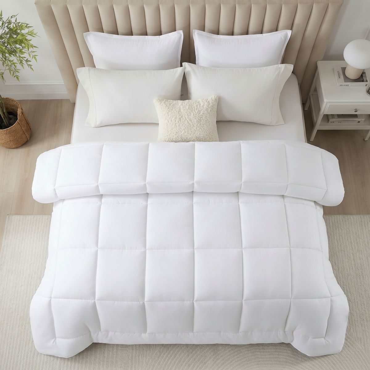 GENERICO - Plumón Edredón Térmico Blanco - 2 Plazas