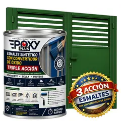 EPOXY - ESMALTE SINTETICO - CONVERTIDOR OXIDO - 1-32 GALÓN - VERDE PERLADO