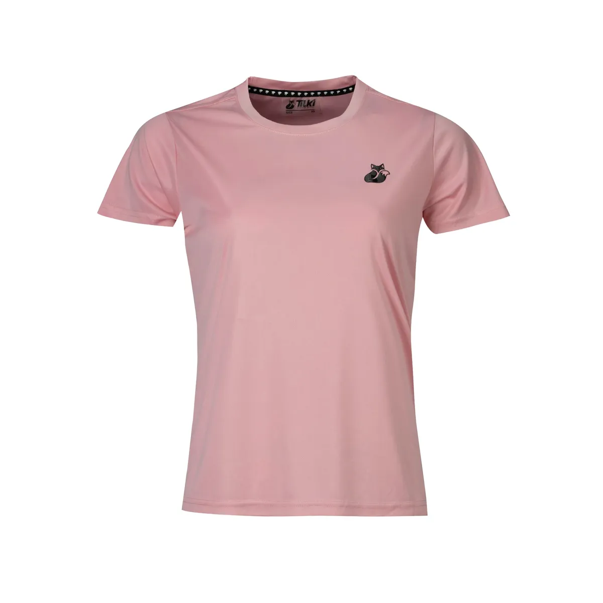 TILKI - Polera Khombi Mujer Tilki Temel RosadoNegro