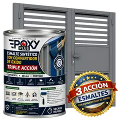 EPOXY - ESMALTE SINTETICO - CONVERTIDOR OXIDO - 1-32 GALÓN - GRIS ARDILLA