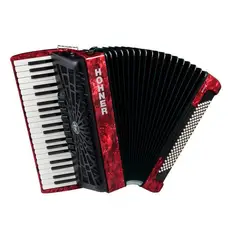 HOHNER - Acordeón Cromático Bravo III 120 - Rojo