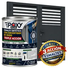 EPOXY - ESMALTE SINTETICO - CONVERTIDOR OXIDO - 1-32 GALÓN - GRIS ANTRACITA