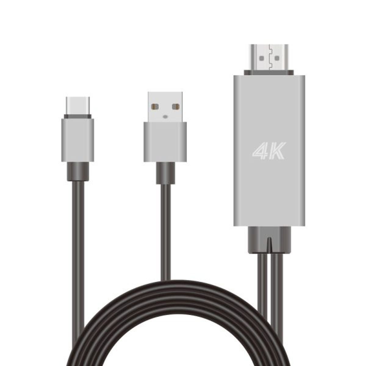 ULINK - Cable Adaptador USB-C A HDMI Con Carga USB Ulink 4K 1.8m