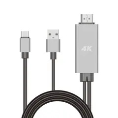ULINK - Cable Adaptador USB-C A HDMI Con Carga USB 4K 1.8m
