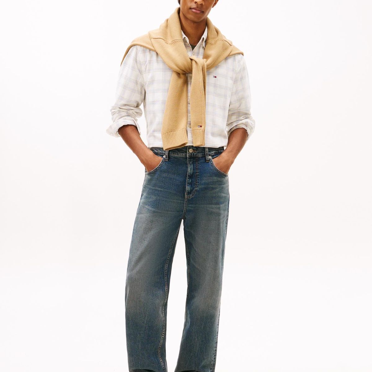 TOMMY HILFIGER - Zapatillas Con Suela Dentada Beige Tommy Jeans