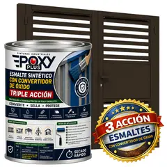EPOXY - ESMALTE SINTETICO - CONVERTIDOR OXIDO - 1-32 GALÓN - GRIS MARRÓN