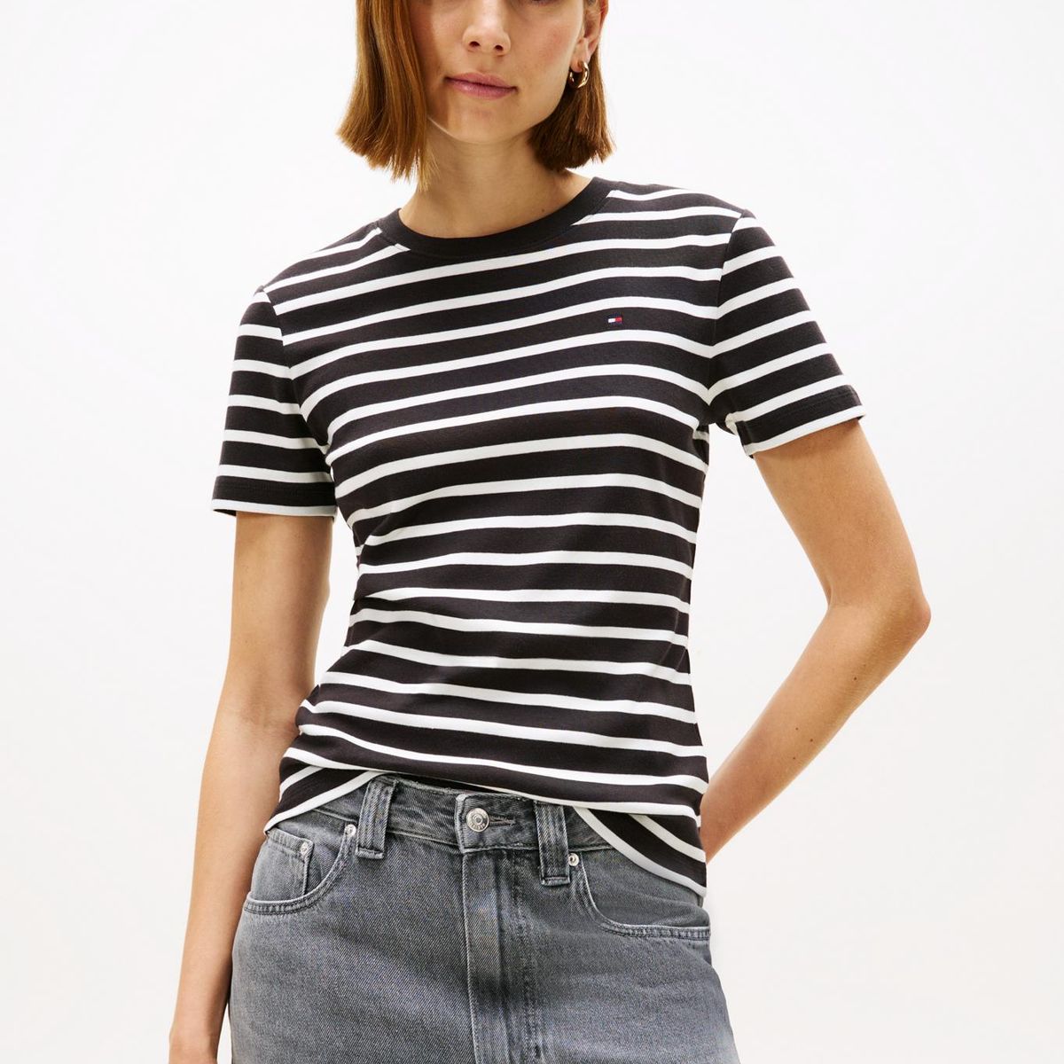 TOMMY HILFIGER - Polera Cody Slim Fit Negro Tommy Hilfiger