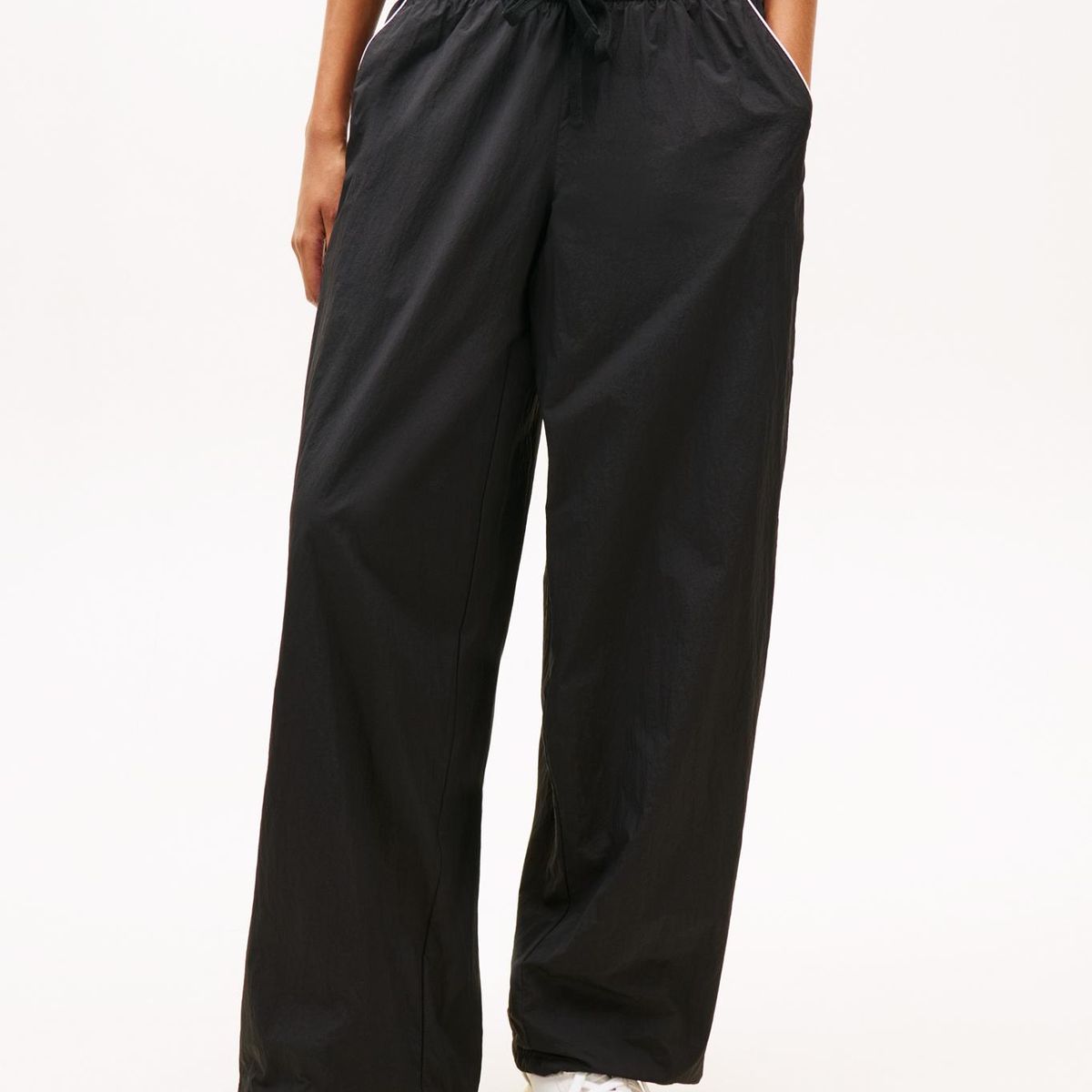 TOMMY HILFIGER - Pantalón Wide Track Con Logo Negro Tommy Jeans