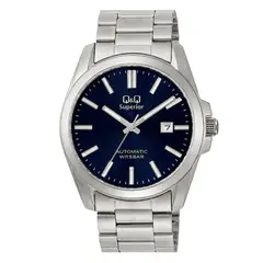 Q&Q - RELOJ S23A-507VK AUTOMÁTICO PLATEADO 50 ANIVERSARIO HOMBRE