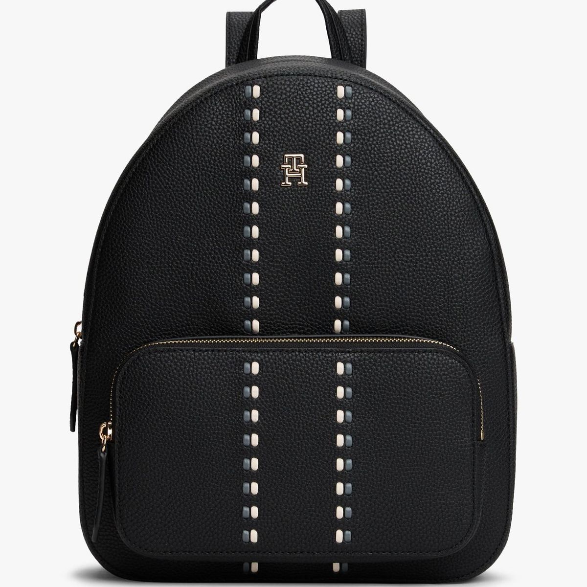 TOMMY HILFIGER - Mochila Con Cinta Tonal Distintiva Negro Tommy Hilfiger