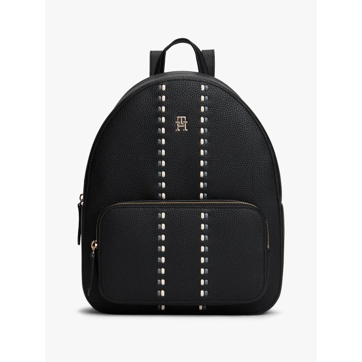 TOMMY HILFIGER - Mochila Con Cinta Tonal Distintiva Negro Tommy Hilfiger