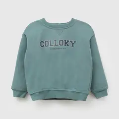 COLLOKY - Poleron niño verde 6-9M a 4-5A